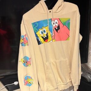 Nickelodeon Beige SpongeBob & Patrick Graphic Hoodie